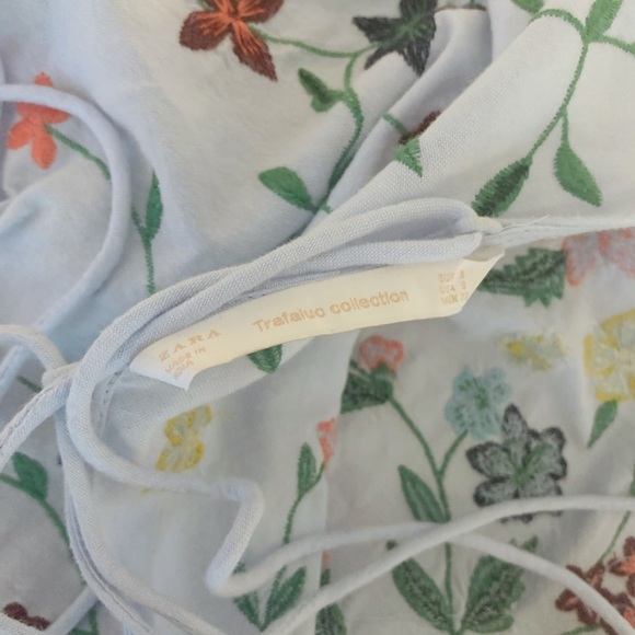 Zara Trafaluc Embroidered Romper Dress - Picture 3 of 5